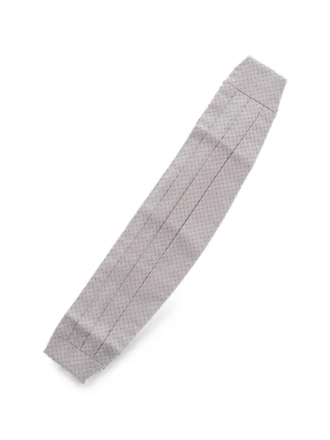 Corneliani patterned silk cummerbund Grey 87U3171120481050