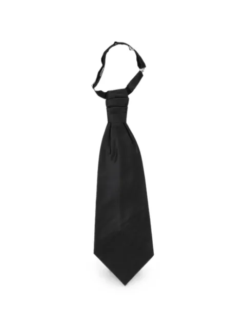 Corneliani solid-colour ascot tie Black 73HU692108397021