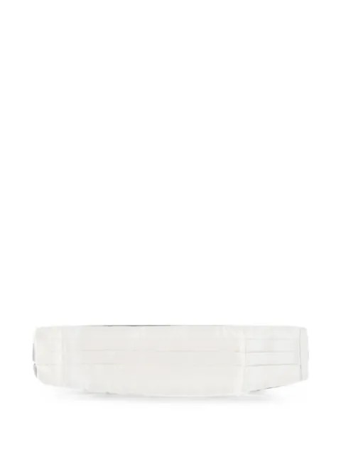 Corneliani pleated silk cummerbund White 93U9179320480028