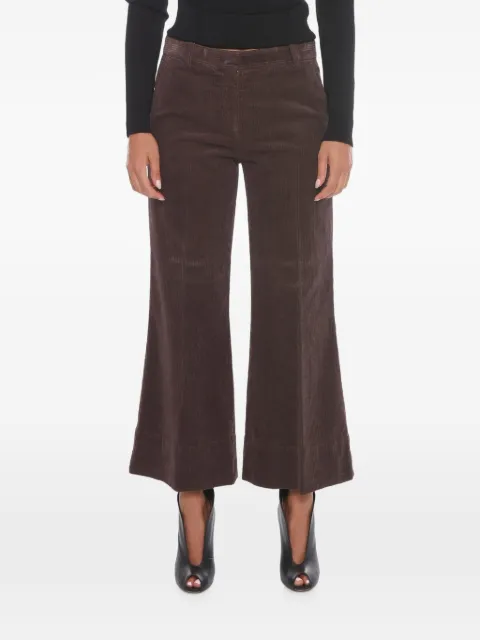 QL2 corduroy flared trousers Brown MELODYB45311