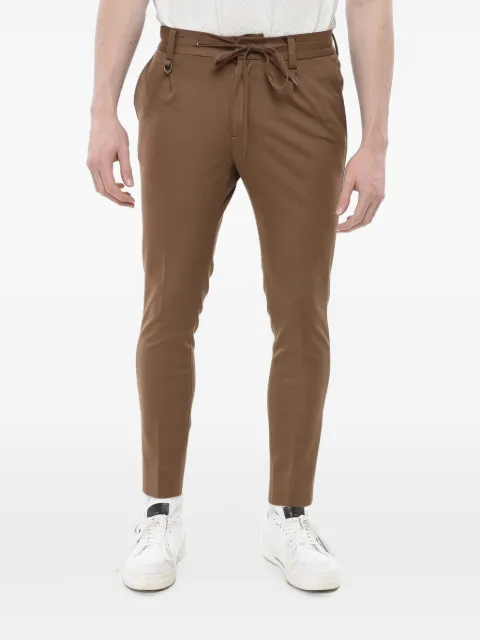 Paolo Pecora Brera drawstring trousers Brown 24IC1M0B01347011181
