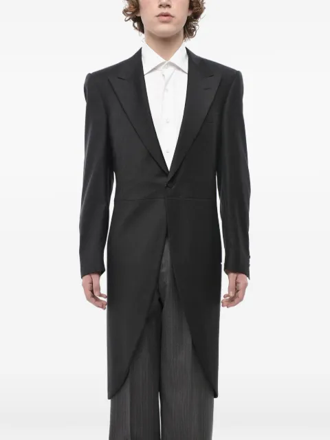 Corneliani single-breasted wool morning coat Grey 697000SKCORN000