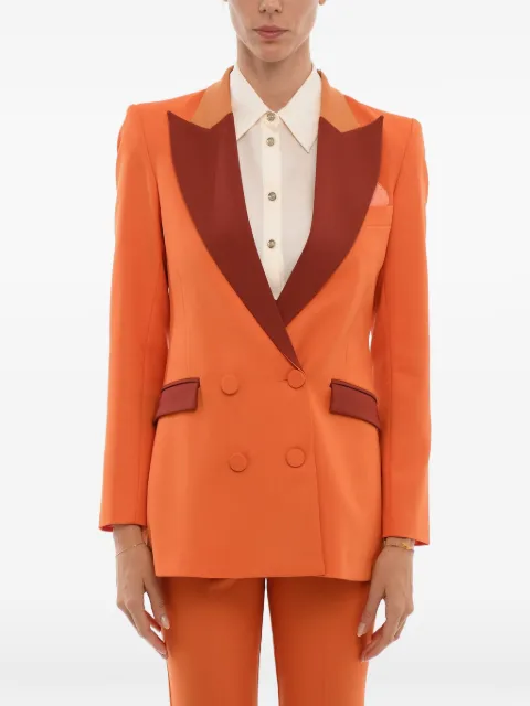 Hebe Studio Bianca double-breasted blazer Orange H222BIBZWOLORN