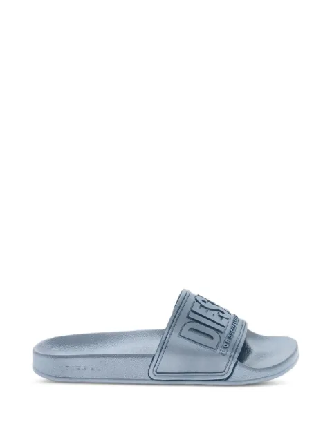 Diesel Sa-Mayemi-Slides in pearlescent rubber Blue Y02854P6878H
