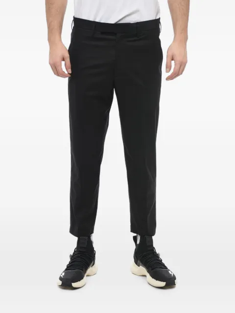 Neil Barrett concealed-fastening cropped tailored trousers Black PBPA064HU00301