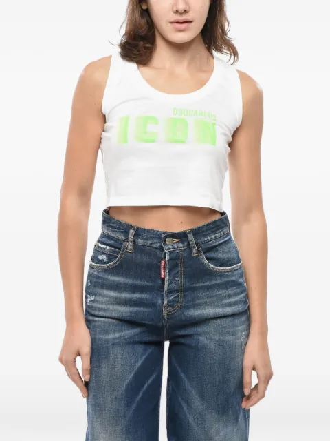 DSQUARED2 logo-print top White S80NL0003S24668