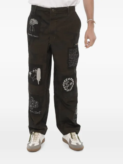 WESTFALL camouflage-print patch-detail cargo pants Black WES01P008COBLK
