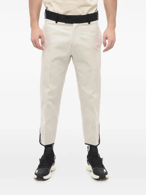 Neil Barrett Tom contrasting-waistband tailored trousers White PBPA088HU014C646