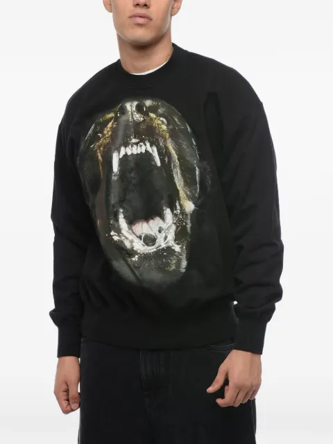 1989 STUDIO graphic-print brushed-cotton sweatshirt Black D0714BLACK
