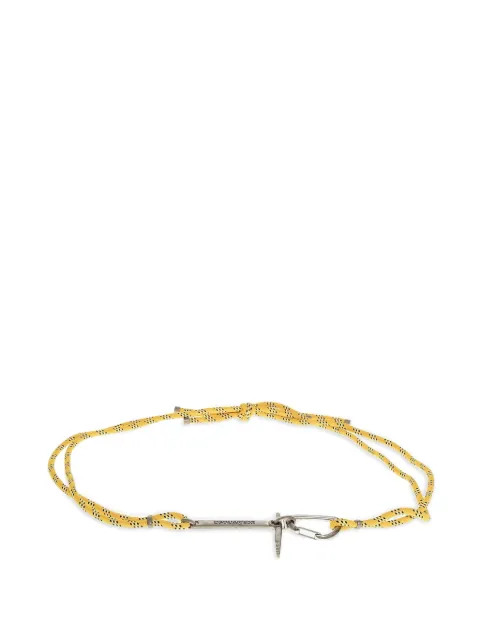 DSQUARED2 Hike carabiner-fastening rope yellow belt Yellow BEM045237202405