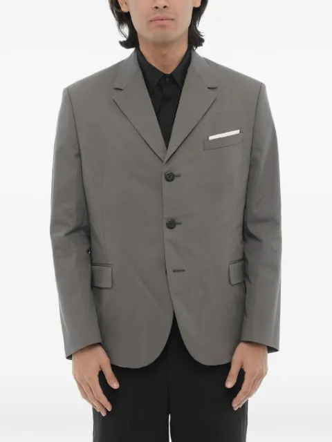 Neil Barrett single-breasted flap-pocket jacket Grey MY15073AY021034N