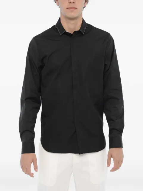 Neil Barrett cut-out bolt slim-fit shirt Black NBV6CM178CV018C001