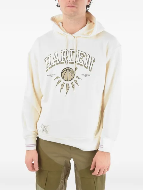 Neil Barrett James Harden-print hoodie Neutrals PBJS077SS573S3408