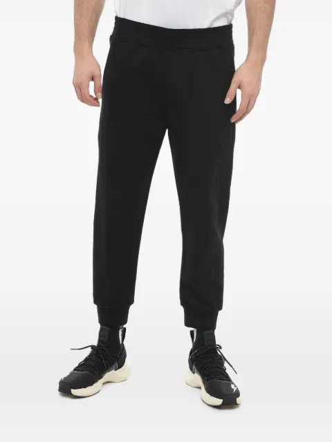 Neil Barrett Jumbled Bolts embroidered track pants Black PBJP052HU507C0101