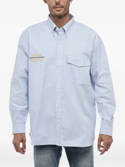 J.PRESS cotton shirt Blue HSOASS0909CO073