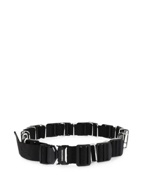 DSQUARED2 logo-print buckle-fastening belt Black BEM045820205729