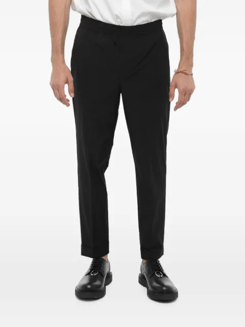 Neil Barrett elasticated-waist slim-fit trousers Black PBPA635YC00301