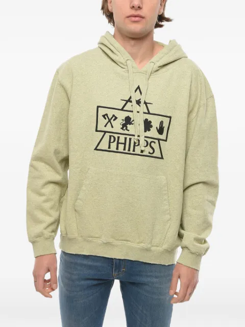 Phipps logo-embroidered hoodie Green T018RADIOACTIVEBUTTER