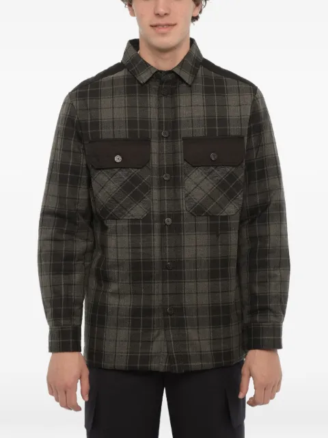 Neil Barrett padded checked shirt jacket Grey NBV6CS024CV041D039