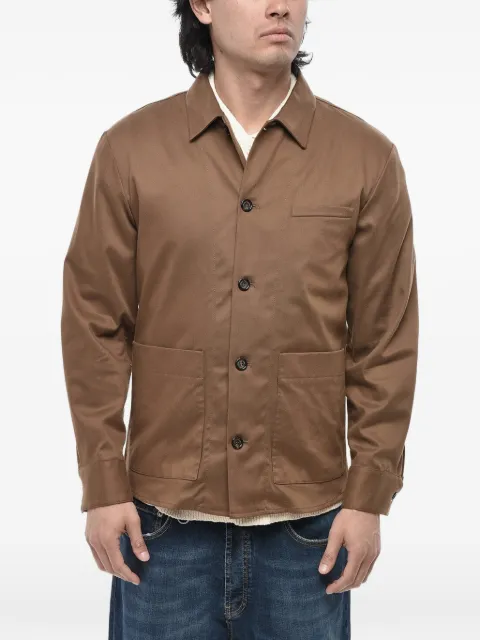 Paolo Pecora patch-pocket overshirt Brown 24IC1M0L06251831181