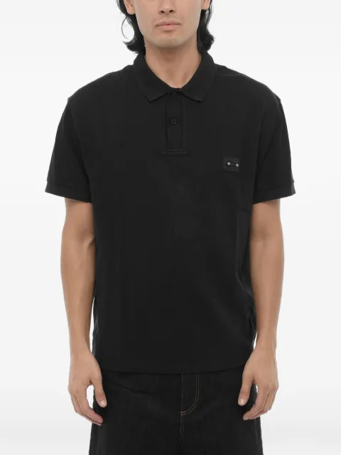 Neil Barrett piercing-detail polo shirt Black MY70223AY517001N