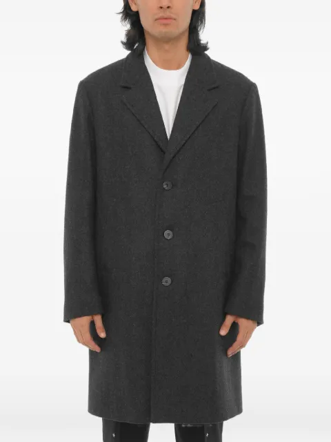 Neil Barrett notched-lapel single-breasted coat Grey NBV1CA038VV008010