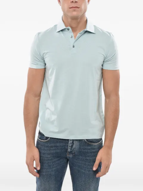 Malo short-sleeve button-down polo shirt Blue UJD086J3U26E3453