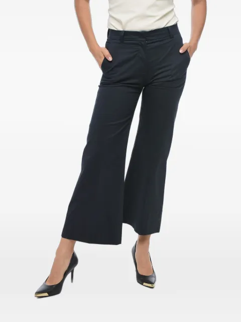 QL2 Melody wide-leg cotton trousers Black MELODYB5415