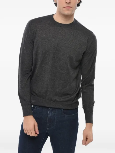 OLIVER LATTUGHI crew-neck long-sleeve sweater Grey U36WLAVAGNA