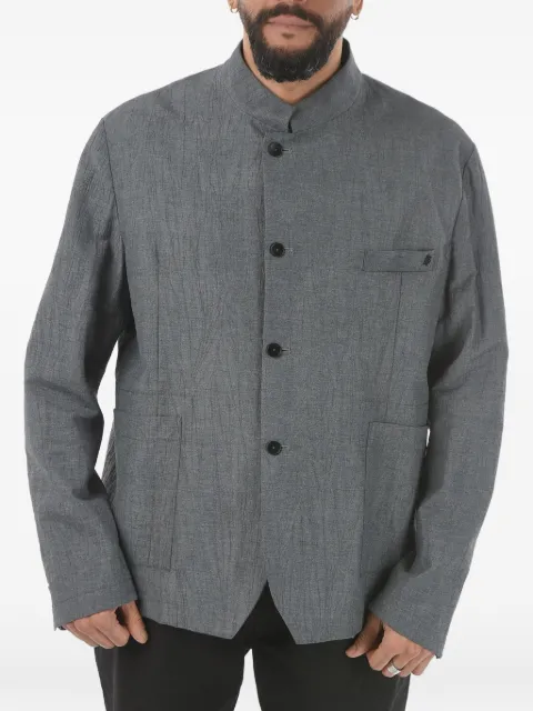 ixos Negramaro single-breasted Korean-collar jacket Grey J22E50009NEGRIGIO