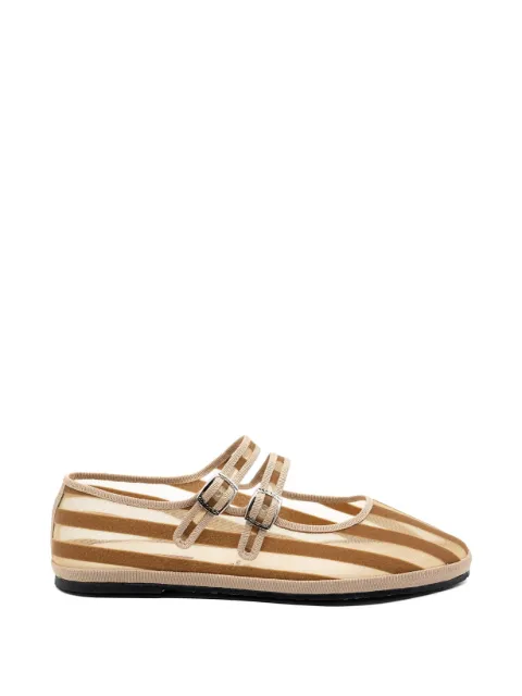 Gondolina Lido striped ballet flats White GBB07MHC