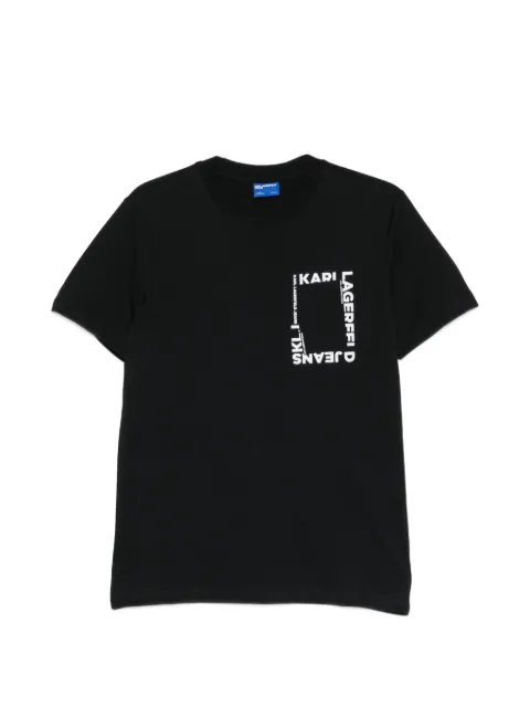 Karl Lagerfeld Jeans logo-print T-shirt Black B2M17046999