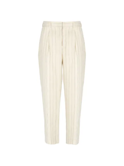 PT Torino pinstripe-pattern pleated trousers Neutrals CD0VSDAZ00STDLB0