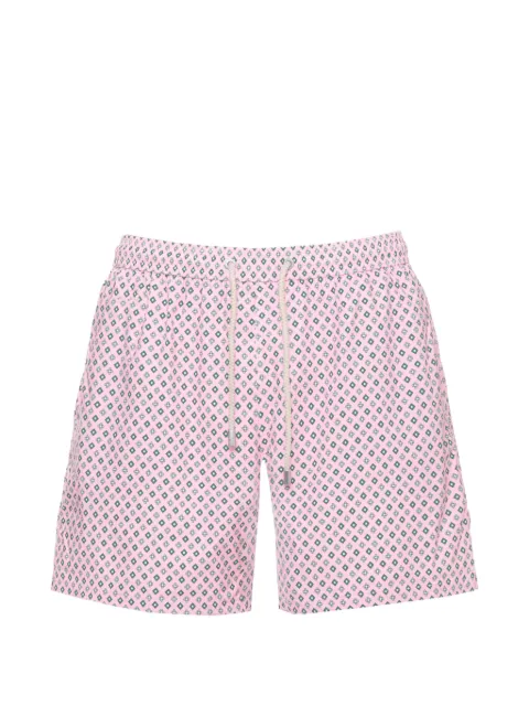 MC2 Saint Barth geometric-print swim shorts Pink LIGHTINGMICROSTRETCH