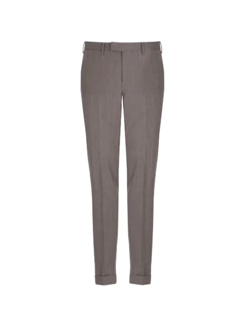 PT Torino pressed-crease turn-up trousers Brown AFMAZ00CL1TO7701