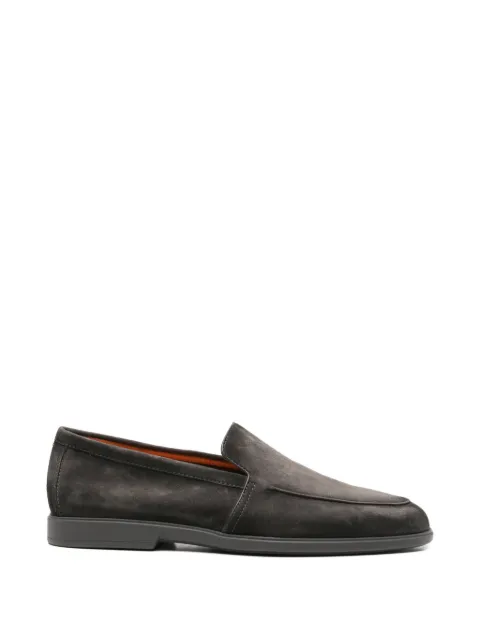 Santoni suede slip-on loafers Grey MGAG18829PLUSEAAG93