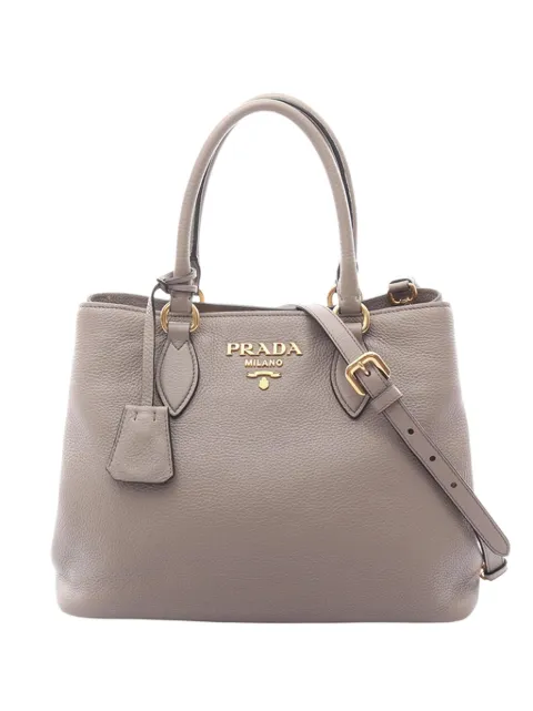 Prada Pre-Owned 2010-2026 Vitello Daino Satchel handbag Neutrals XVQ0WYDWYRU444QR