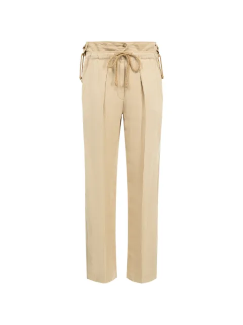 ISABEL MARANT Sharon-GD lace-up straight-leg trousers Neutrals 26EPA0693FAD2F01I