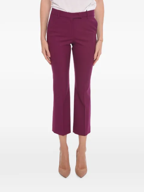 QL2 single-pleat cropped trousers Purple NELLIEDM33964