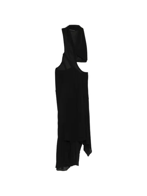 YEHUAFAN cut-out asymmetric dress Black 1074