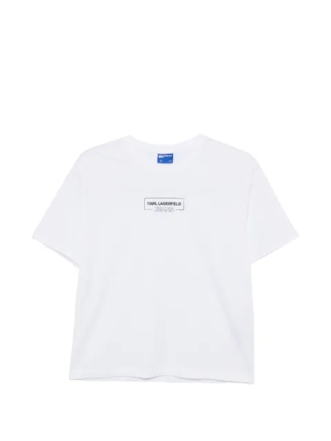 Karl Lagerfeld Jeans logo-print T-shirt White A4W17003