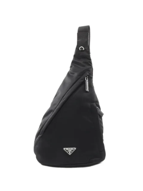 Prada Pre-Owned 2013-2026 Tessuto crossbody bag Black GEV0E7IFILCNDJDN