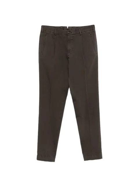 Incotex pleated straight-leg trousers Brown ZX541W9423A