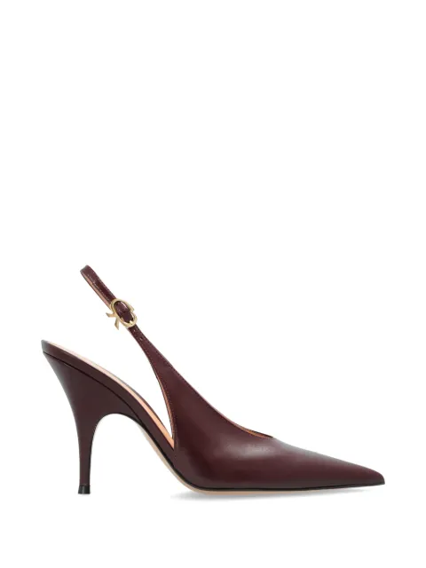 Gianvito Rossi Sofia pointed-toe slingback pumps Red G9560595RICVIT