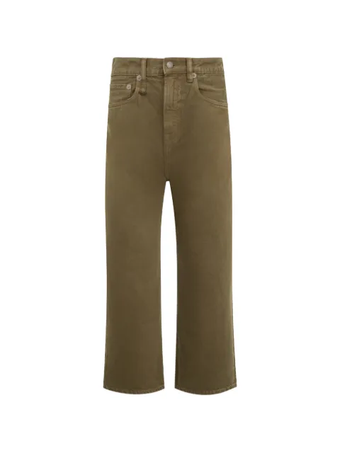 R13 cropped straight-leg jeans Green R13W6452D418A