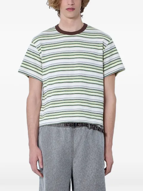 Brain Dead striped T-shirt Green BDP26T00004855GR21
