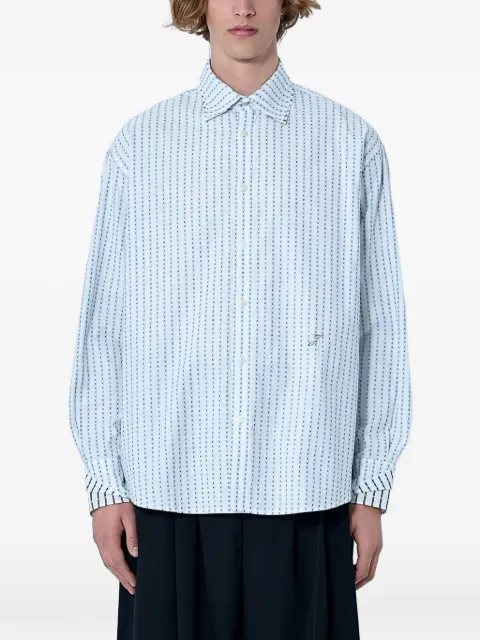 Jacquemus patterned cotton poplin shirt Blue SHM00572AW00779
