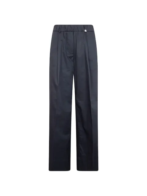 Myths elasticated-waistband pressed-crease trousers Blue 26D49608999