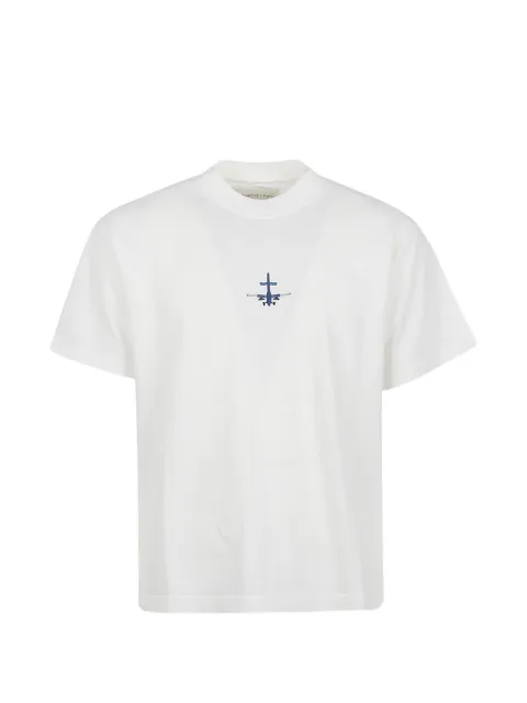 ALBERTO BRESCI embroidered cotton T-shirt White BBT005001