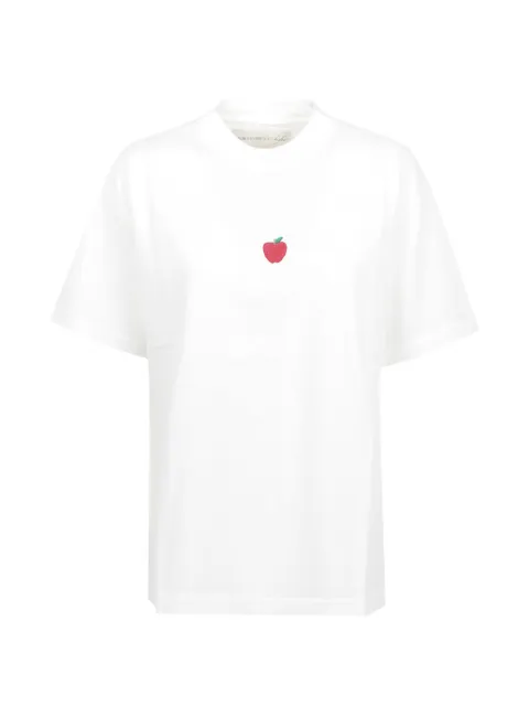 ALBERTO BRESCI apple-embroidered T-shirt White BBT006001